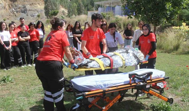 Fethiye’de gerçeğini aratmayan ’Acil Durum’ tatbikatı