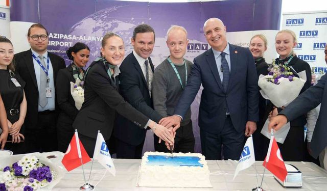 Gazipaşa-Alanya Havalimanı, Copenhagen Air Taxi’nin ilk uçuşunu karşıladı