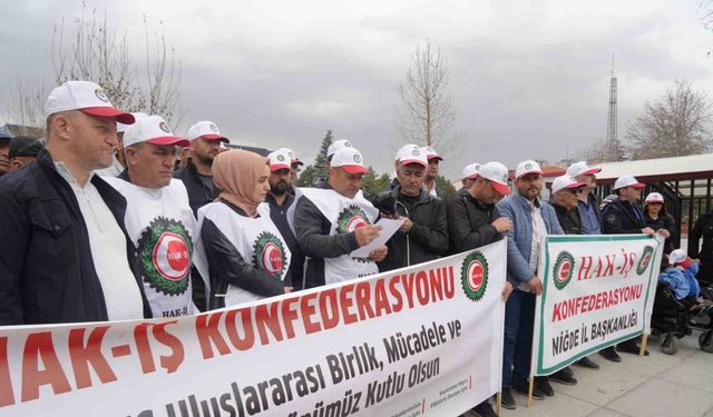 HAK-İŞ Niğde’de 1 Mayıs’ı kutladı: "Emeğin ve emekçinin yanındayız"