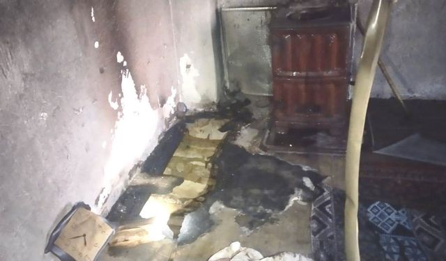 Hisarcık’ta çıkan yangında alzaymır hastası yaşlı kadın hayatını kaybetti