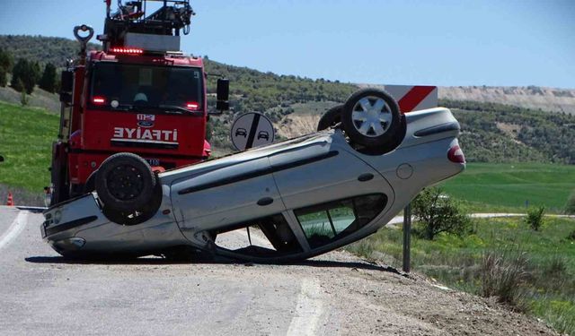 Hisarcık’ta trafik kazası: 1 yaralı