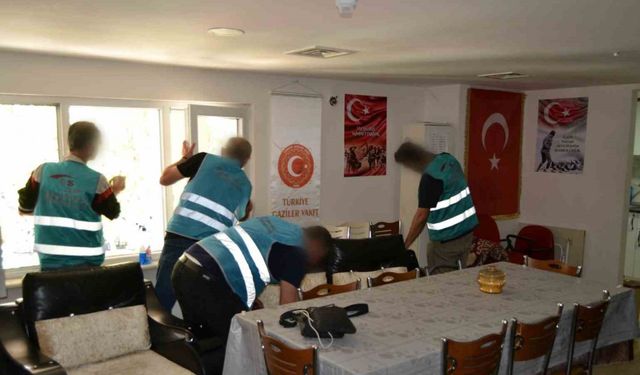Hükümlülerden Şehit Aileleri Vakfı’nda temizlik desteği