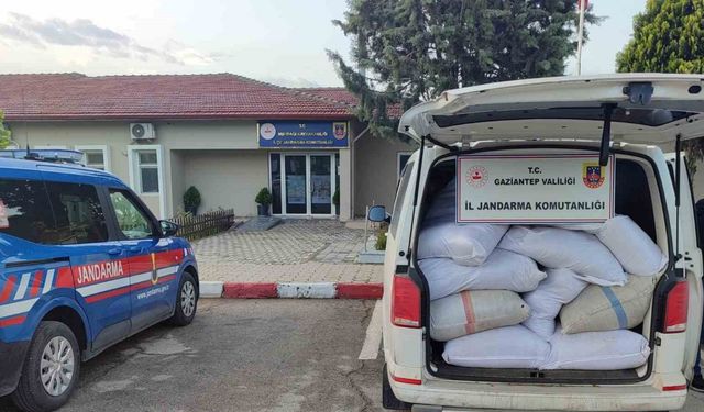Jandarma milyonluk kaçak malzemeye el koydu