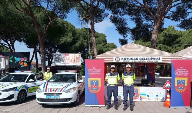 Jandarmadan öğrencilere trafik bilinci eğitimi