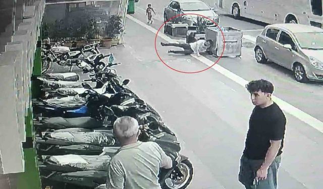 Kafasını çöp konteynerine çarptı, kimse hastaneye gitmeye ikna edemedi