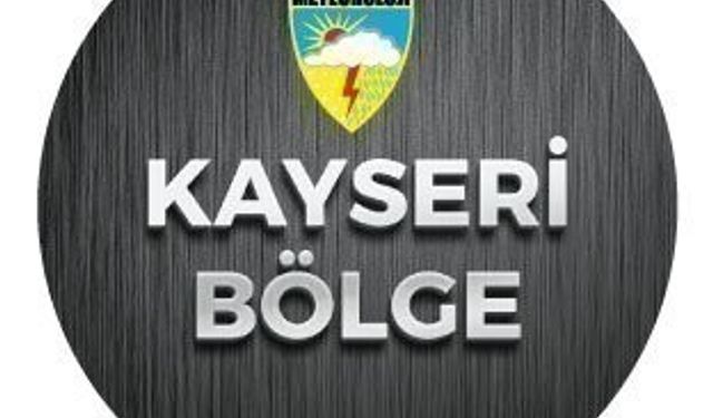 Kayseri’ye şiddetli yağış uyarısı