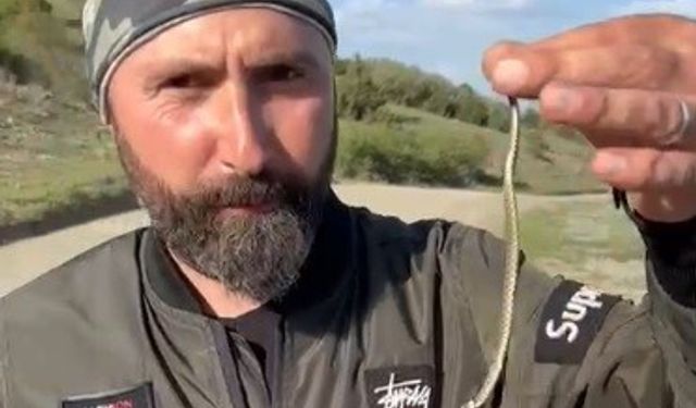 Kütahya’da motosiklet tutkunundan yavru yılan uyarısı