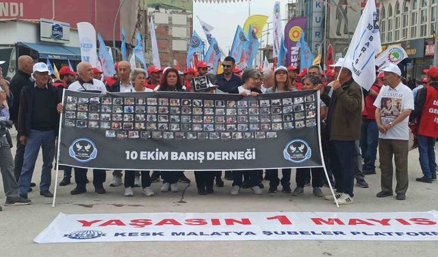 Malatya’da 1 Mayıs kutlandı