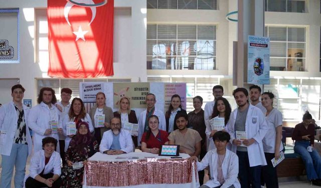 Muğla EAH’ta diyabetik ayak farkındalık standı