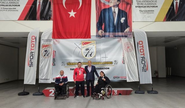 Para Atıcılık Şampiyonasında çifte madalya