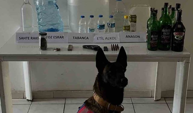 Samsun’da 65 litre etil alkol ele geçirildi