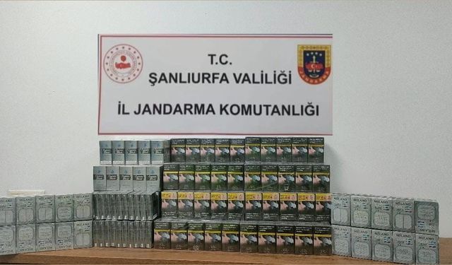 Şanlıurfa’da 980 paket gümrük kaçağı sigara ele geçirildi