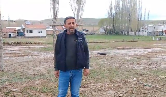 Sivas’ta sağanak ve dolu yağışı sonrası dere taştı