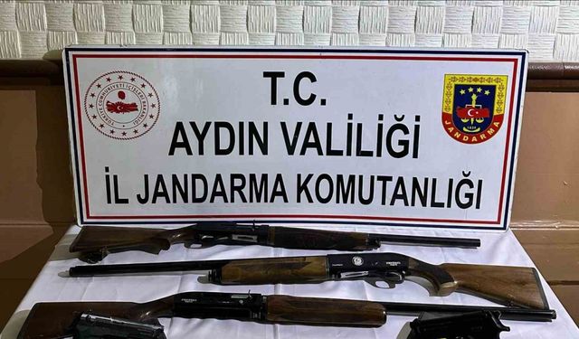 Söke’deki operasyonda tabanca ve tüfek ele geçirildi