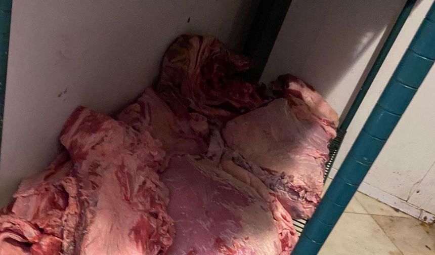 Çerkezköy’de zincir markette şok "et" denetimi