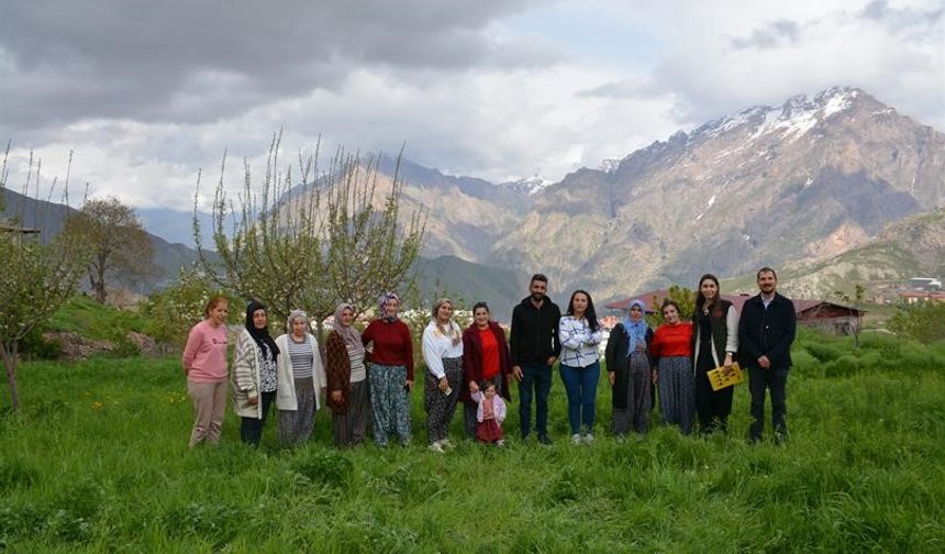 Hakkari’de kadın üreticilere safran yetiştiriciliği eğitimi